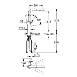 Bateria GROHE Essence 30270DL0 Miedziane złoto
