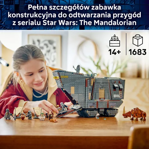 LEGO 75453 Star Wars: Мандалорский песчаный краулер джавов, набор кубиков 14+