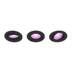 Oświetlenie punktowe Philips Hue White and Color Ambiance Centura 3szt. Czarny
