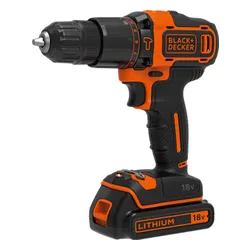 Akülü Matkap Black &amp; Decker BDCHD18BAFC 18 V 2x1.5 Ah pil