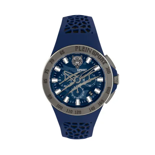 Plein Sport Thunderstorm Chrono PSABA0223 Blue Camo Saati