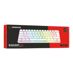 Klawiatura mechaniczna Rampage Radiant K11 Outemu RED Biały