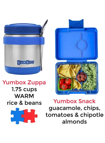 Śniadaniówka / lunchbox dziecięcy Yumbox Snack - yoyo yellow / shark