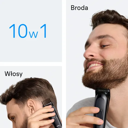 Trymer Braun AIO3560 7 nasadek 50min