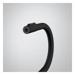 Bateria Franke Maris Slim Clear Water Pull-out J Czarny Mosiądz