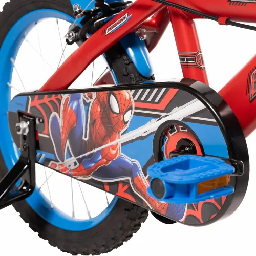 Rower dziecięcy HUFFY Spider-Man 16 cali dla chłopca Czerwony