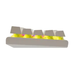 Klawiatura gamingowa White Shark Wakizashi Red przewodowa mechaniczna podświetlana biała