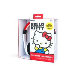 Słuchawki przewodowe z mikrofonem OTL Technologies Hello Kitty Moulded Dla dzieci Nauszne Biało-czerwony