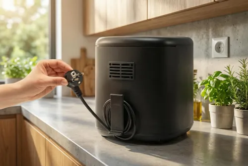 Air Fryer Frytkownica beztłuszczowa GÖTZE & JENSEN AF300T 4.5l z okienkiem do obserwacji postępów gotowania
