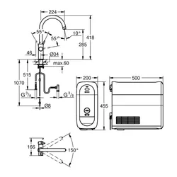 Bateria GROHE Blue Home 31455KS1 z filtrem Aksamitna czerń