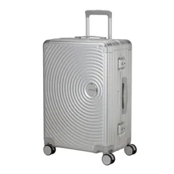 Walizka średnia American Tourister Soundbox Alu - silver