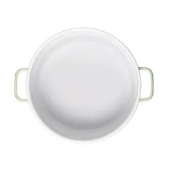 Garnek GERLACH Natur Enamel 20 cm Zielony