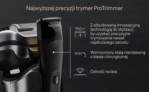 Golarka BRAUN Seria 9 Pro+ 9567CC Na mokro i sucho