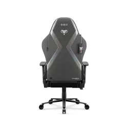 Fotel Diablo Chairs X-Horn 2.0 Normal Size Rainbow Grey Gamingowy do 140kg Tkanina Szary
