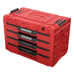 Skrzynka narzędziowa QBRICK System Prime Drawer 4 Toolbox Expert Red Ultra HD Custom
