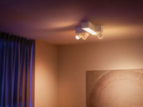 Oświetlenie punktowe Philips Hue White and Color Ambiance Centris 3 Cross Biały