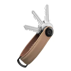 Skórzane etui na klucze Orbitkey Key Organiser Matte Leather - mocha