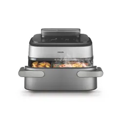 Air Fryer Frytkownica beztłuszczowa Philips NA565/02 Ovi Ultra Megabasket z funkcją Steamfry, pary, auto czyszczenie