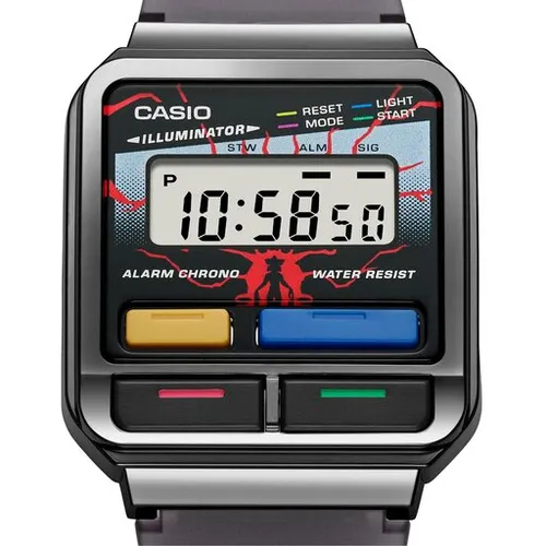 Casio Винтажные эдакие часы Stranger Things A120WEST-1AER серые