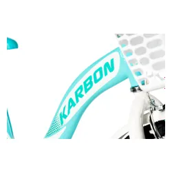 Rower dziecięcy KARBON Kitty 20 cali dla dziewczynki Turkusowo-biały