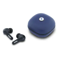 Słuchawki dokanałowe BMW Leather Metal Logo ANC Granatowy