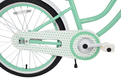 Rower dziecięcy INDIANA Pretty 20 cali dla dziewczynki Miętowy