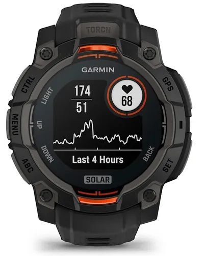 Smartwatch GARMIN Instinct 3 45mm Solar Czarny