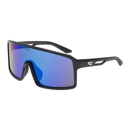 Okulary przeciwsłoneczne GOG Ragnarok matt black/blue/reflex blue