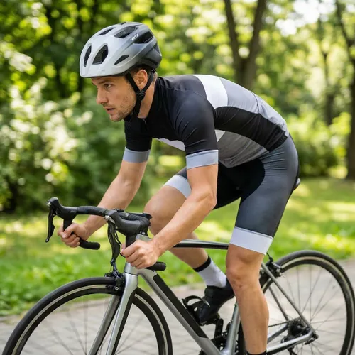 Kask rowerowy VAYOX Active VA0424WBM Biało-czarny MTB z lampką (rozmiar M)