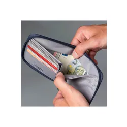 Кошелек Pacsafe RFIDsafe Zip Around Wallet, антивор, coastal blue