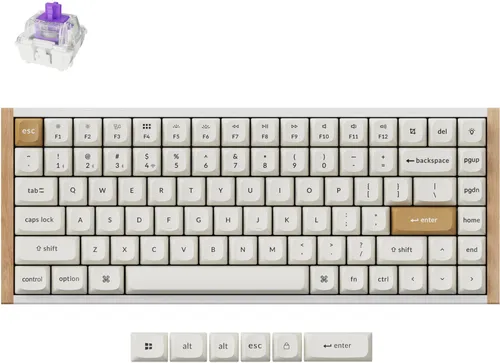 Klawiatura KEYCHRON K2 HE Wireless Magnetic Switch Special Edition Biały