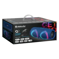Głośnik mobilny DEFENDER Q2 Radio FM Niebieski