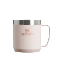 Kubek turystyczny z pokrywką Stanley Classic Legendary Camp Mug 0,35 l - rose quartz