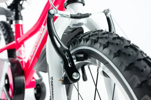 Rower dziecięcy GERMINA BMX 16 cali dla dziewczynki Różowy