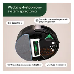 Robot sprzątający IROBOT Roomba Combo Essential Y011240 Czarny