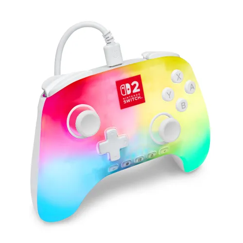 Pad PowerA Advantage Wired Controller Lumectra White do Nintendo Switch 2 Przewodowy