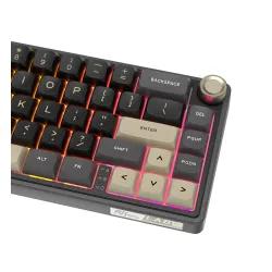 Klawiatura mechaniczna Royal Kludge RK-R65 Phantom Brown Switch Czarno-Szary