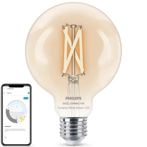 Inteligentna żarówka LED PHILIPS G95 927-65 CL 1PF 6 7W E27 Wi-Fi/Bluetooth