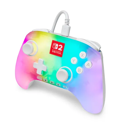 Pad PowerA Advantage Wired Controller Lumectra White do Nintendo Switch 2 Przewodowy