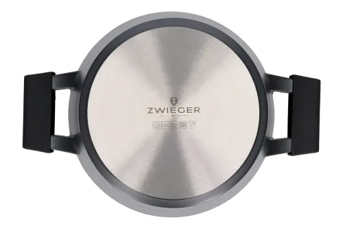 ZWIEGER Black Stone 3,5 l - garnek aluminiowy z pokrywką