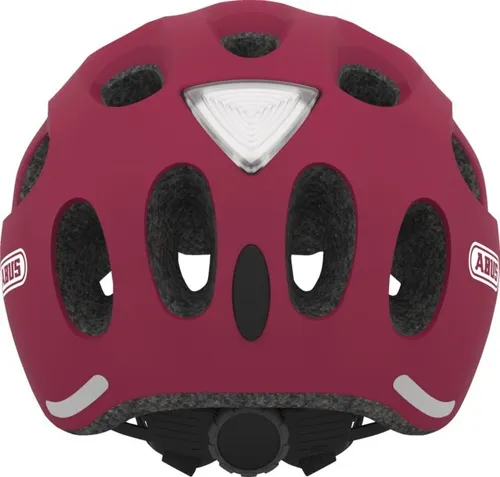 Kask rowerowy ABUS Youn-I Ace Czerwony Miejski z lampką (rozmiar M)
