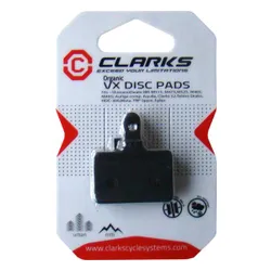 Clarks Okładziny hamulcowe SHIMANO TEKTRO (Deore M515, M475, M525, M465, M495, TEKTRO Draco, Dorado, Orion, Auriga, Aquila, HDC300, TRP Spyre, Hylex) organiczne pudełko 20 par - CLA-VX811C-DP-ST