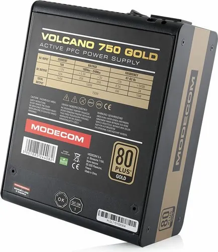 Zasilacz MODECOM Volcano 750W 80 Plus Gold