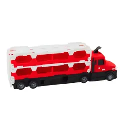 Laweta Z Pojazdami Straży Pozarnej Tor Wyścigowy 211Cm 2W1 Dźwięki Znaki