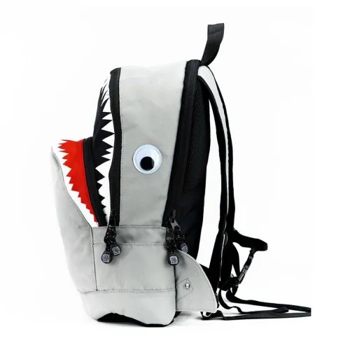 Школьный рюкзак Pick &amp; Pack Shark Shape M-grey