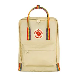 Fjallraven Kanken Rainbow-light oak sırt çantası / rainbow pattern