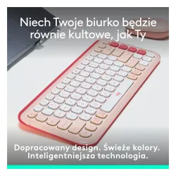 Klawiatura membranowa Logitech POP Icon Keys Różowy