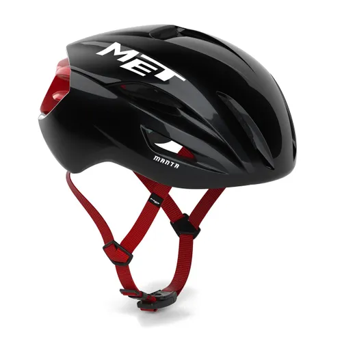 Kask rowerowy MET Manta MIPS black/red glossy