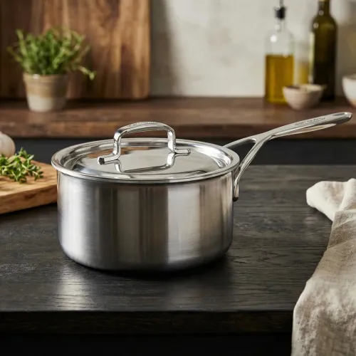 DEMEYERE 5-Plus 2,2 l - rondel ze stali nierdzewnej z pokrywką