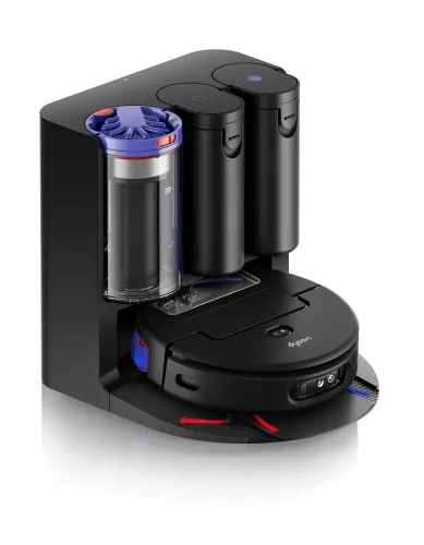 Robot sprzątający Dyson Spot+Scrub Ai Funkcja mopowania Stacja oczyszczająca Tworzenie mapy pomieszczenia 76dB Funkcje AI Czarny